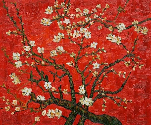 Arte inspirada na obra as Amendoeiras de Van Gogh