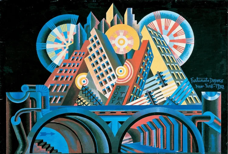 Arranha-céus e túneis - Fortunato Depero